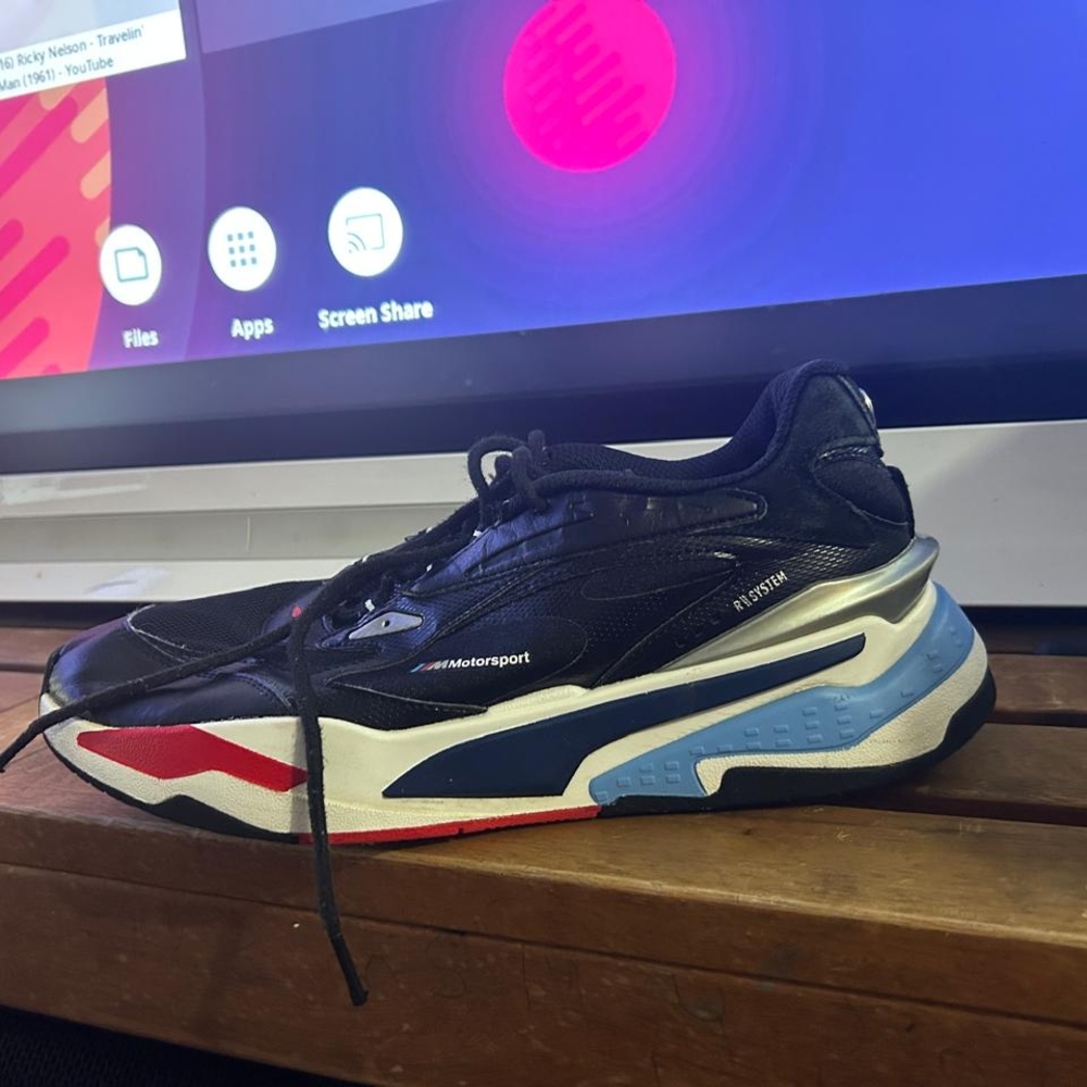 Puma Motorsport Black and Blue Sneakers